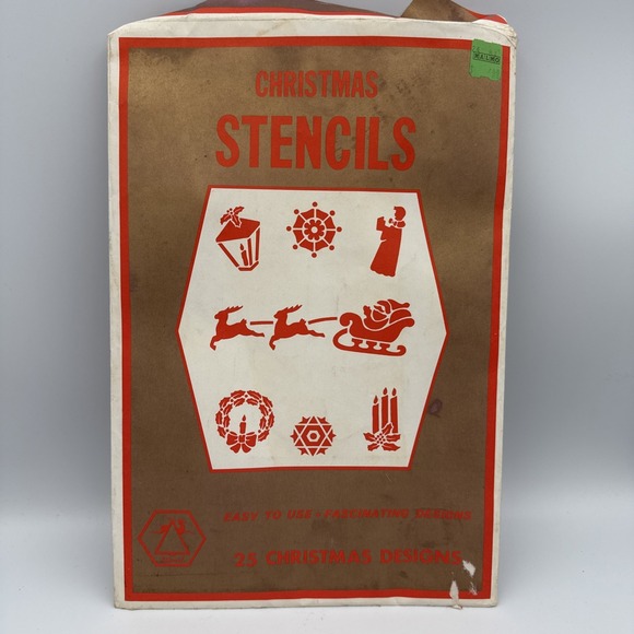 Other - Vintage‎ National Tinsel Mfg Co Christmas Stencil Set